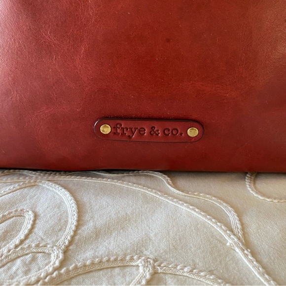 Frye Bordeaux Color Leather Tote/Handbag - Picture 2 of 16